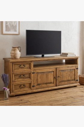 Paraszt tv komód tömörfából típus 107